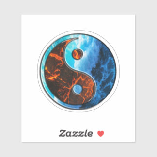Yin Yang - Fire and Water - Sticker 