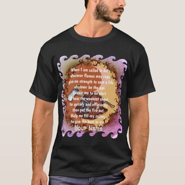 Yin Yang  firefighters t-shirt (Front)