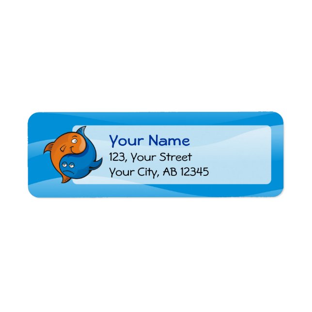 Yin Yang Fish Cartoon (Front)