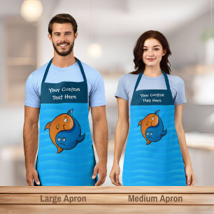 Yin Yang Fish Cartoon Apron
