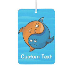 Yin Yang Fish Cartoon Car Air Freshener