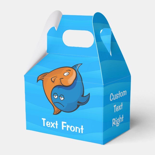 Yin Yang Fish Cartoon Favour Box (Front Side)
