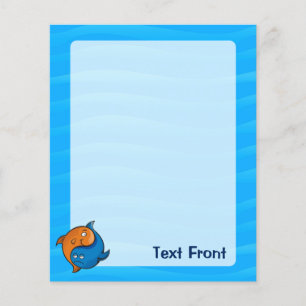 Yin Yang Fish Cartoon Flyer