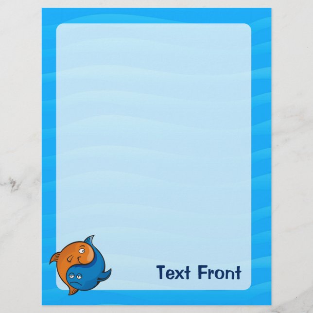 Yin Yang Fish Cartoon Flyer (Front)