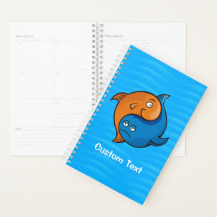 Yin Yang Fish Cartoon Planner