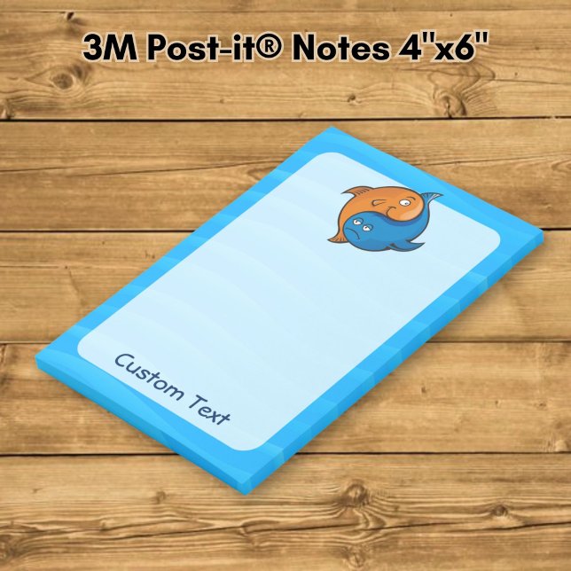 Yin Yang Fish Cartoon Post-it Notes (Creator Uploaded)