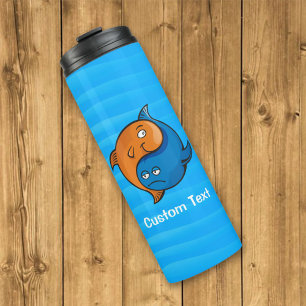 Yin Yang Fish Cartoon Thermal Tumbler