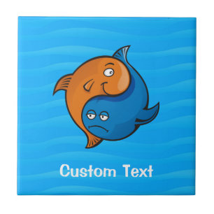 Yin Yang Fish Cartoon Tile