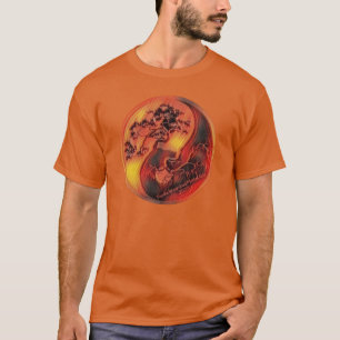 yin yang flames 2020 T-Shirt