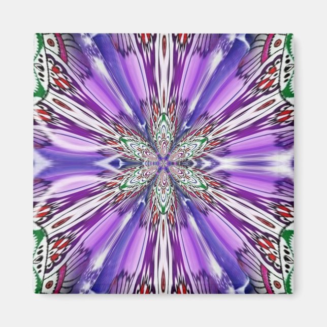 yin yang flower magnet (Front)