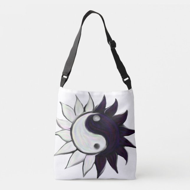 Yin-Yang Flower Shoulder Bag (Back)