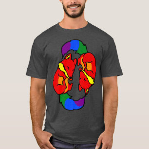 Yin Yang Foes Gay Pride Premium  T-Shirt