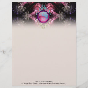 Yin Yang Fractal Artistry #003 Letterhead