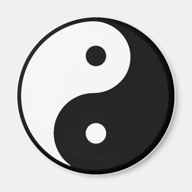 Yin Yang Fridge Magnet (Front)