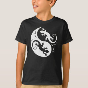 YIN & YANG Geckos white + your idea T-Shirt