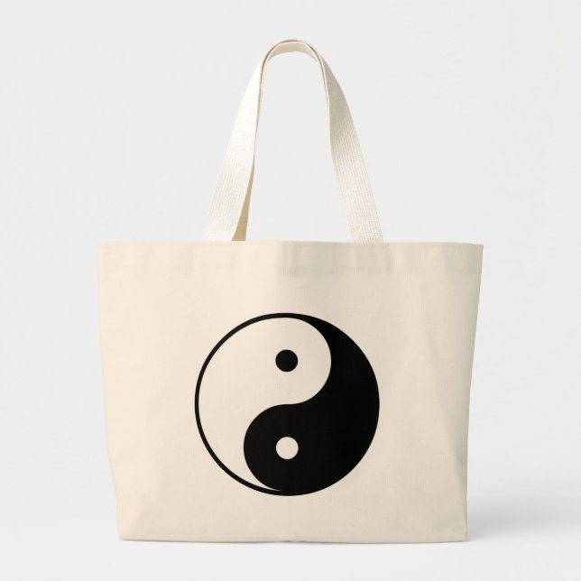 Yin Yang Gift Large Tote Bag (Front)