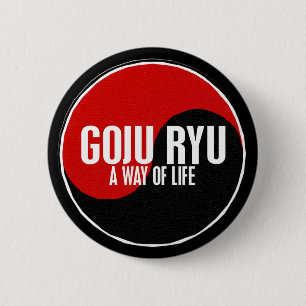 Yin Yang GOJU RYU 1 6 Cm Round Badge