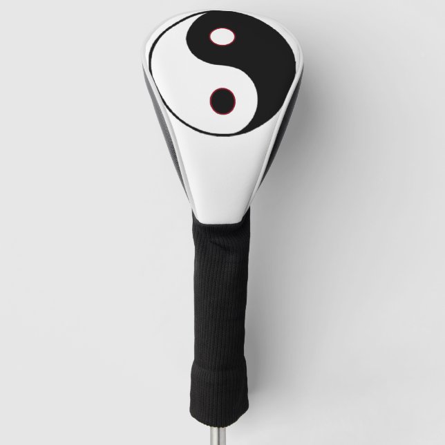 Yin Yang Golf Head Cover (Front)