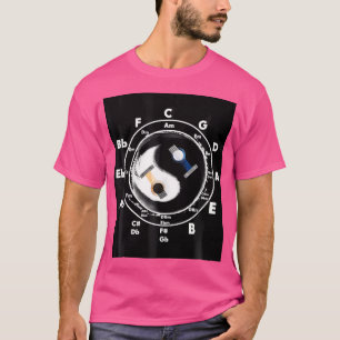 Yin Yang Guitar Player Chords Acoustic Guitar Guit T-Shirt