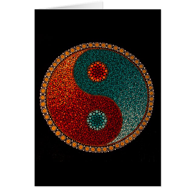 Yin Yang Hand Painted Mandala (Front)