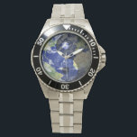 Yin-Yang Harmony Earth Planet Watch<br><div class="desc">Created with the hope that our planet/this world we're living will work in more of Tao's Way which is balanced in Yin-Yang Harmony. ©riverme*2013. Available in many different styles & colours.</div>