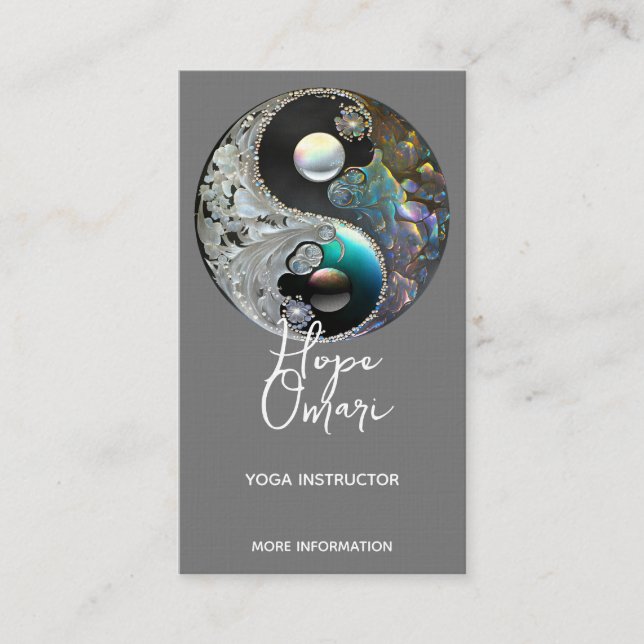 Yin Yang, Healing Arts Business Card (Front)