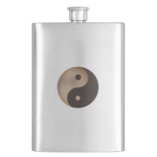 Yin Yang Hip Flask