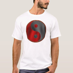 Yin/Yang in Black & Red T-Shirt