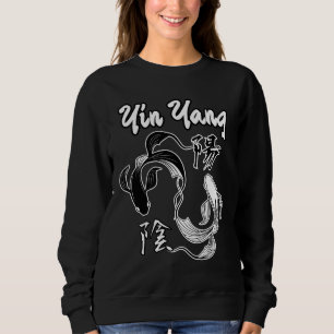 Yin Yang Japanese Koi Fish Sweatshirt