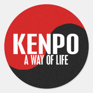 Yin Yang Kenpo Classic Round Sticker