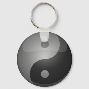Yin yang key ring