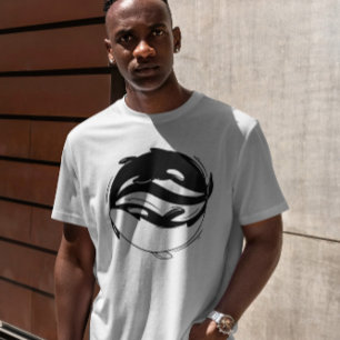 Yin Yang Killer Whales T-Shirt