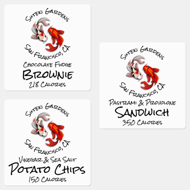 Yin Yang Koi Fish Logo Product (Group)