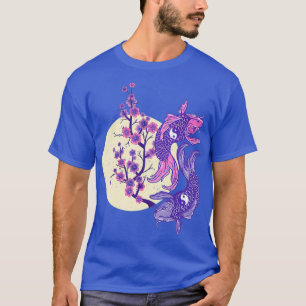 YIN YANG KOI FISH WITH CHERRY BLOSSOM T-Shirt