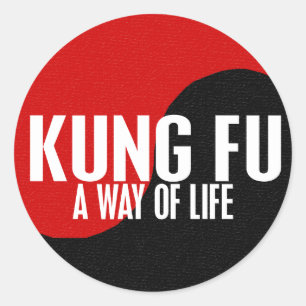 Yin Yang Kung Fu 1 Classic Round Sticker