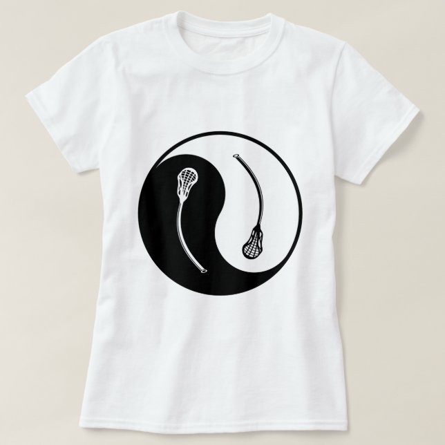 Yin Yang Lacrosse T-Shirt (Design Front)