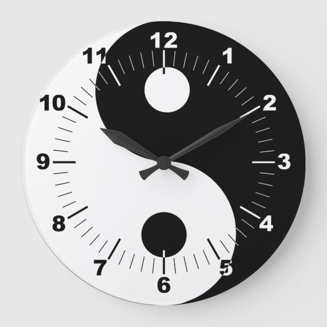 Yin Yang Large Clock (Front)
