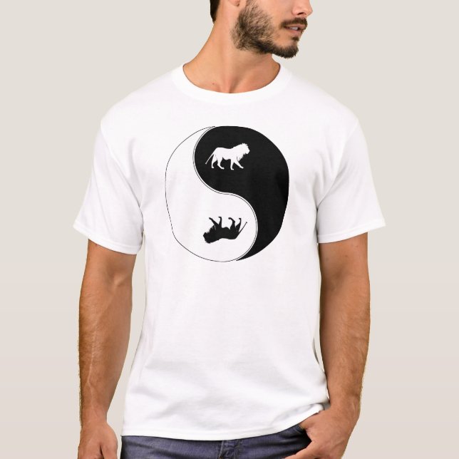 Yin Yang Lion T-Shirt (Front)