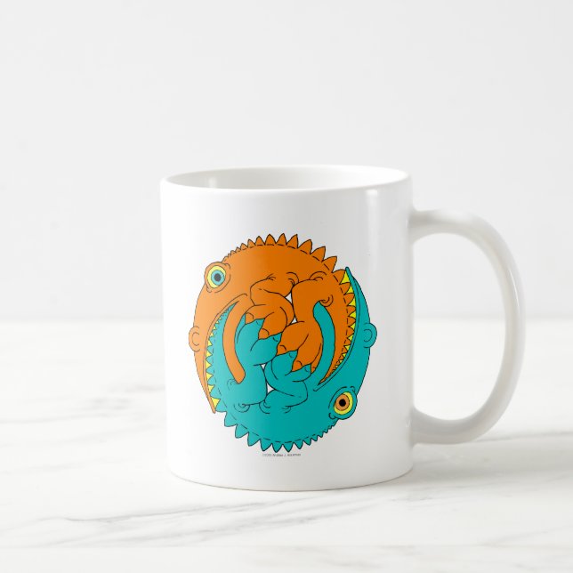 Yin Yang Lizards Coffee Mug (Right)