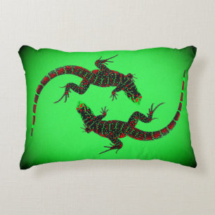Yin Yang Lizards Decorative Cushion