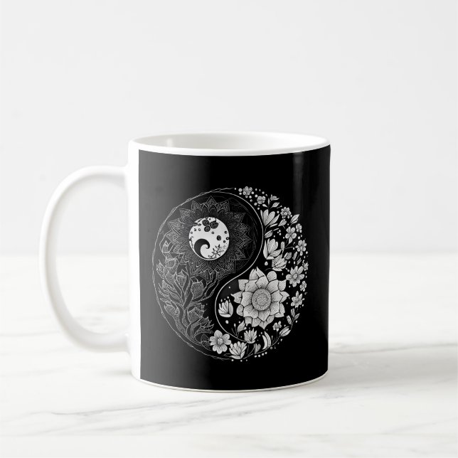 Yin Yang Lotusdala For Coffee Mug (Left)