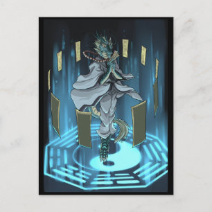 Yin Yang magical ring Postcard