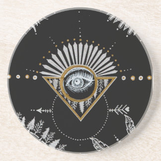 Yin Yang Mandala Coaster