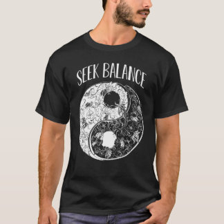 Yin Yang Mandala Seek Balance Native American Sham T-Shirt