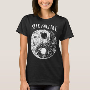 Yin Yang Mandala Seek Balance Native American Sham T-Shirt
