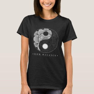 Yin Yang Mandala Seek Balance Native American Sham T-Shirt