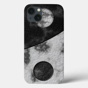 Yin Yang Marble Print iPhone 13 Case