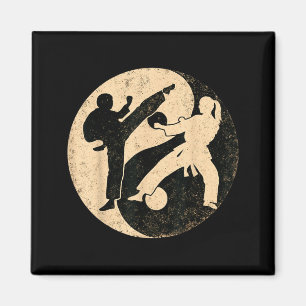 Yin Yang Martial Arts Vintage Karate Taekwondo Magnet