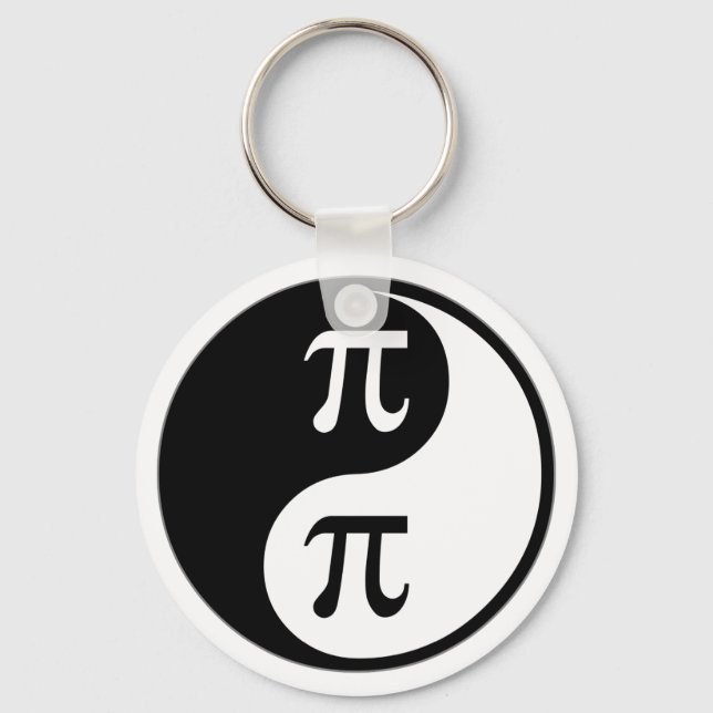 Yin Yang Math Key Ring (Front)