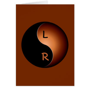 yin yang monogram - coffee